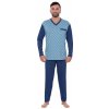 Pánské pyžamo Wadima 204 Ernest pánské pyžamo dlouhé modré