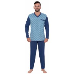 Wadima 204 Ernest pánské pyžamo dlouhé modré