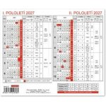 Plánovací karta 18cm x 15cm BKA0-27 2027 – Zboží Mobilmania