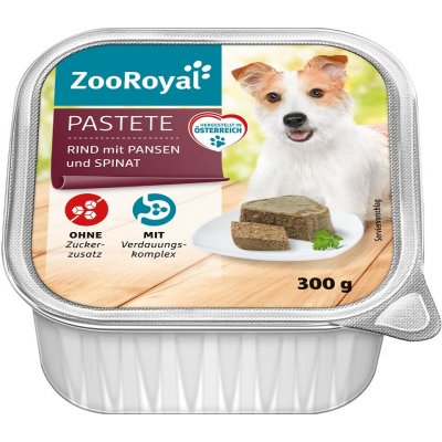 ZooRoyal Adult Dog hovězí s bachorem a špenátem 9 x 300 g – Zboží Mobilmania