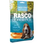 Rasco Premium proužky sýru obalené kuřecím masem 80 g – Sleviste.cz