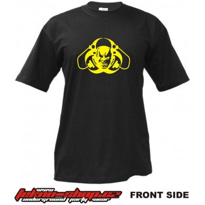 Teknoshop Biohazard Mutant tekno tričko s potiskem pánské černé