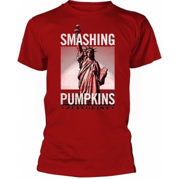 Smashing Pumpkins tričko Zeitgeist Statue BP red pánské