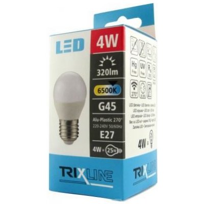 TRIXLINE žárovka LED 4W E27/230V studená bílá lustrová – Hledejceny.cz