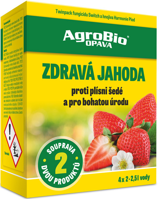 AgroBio ZDRAVÁ JAHODA SOUPRAVA PROTI PLÍSNI ŠEDÉ 2,5 g + 90 ml