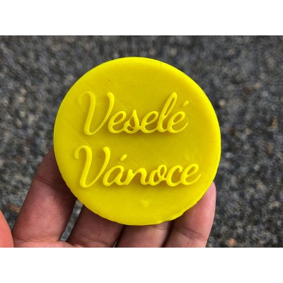TVOŘÍTKO Veselé Vánoce - razítko special Tvar vykrajovátka: Kulaté Vlnky, Nástavec na razítko: Ne – Hledejceny.cz