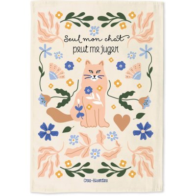 Hirondelles & Cie Jen moje kočka mě může soudit 50 × 70 cm – Zboží Dáma