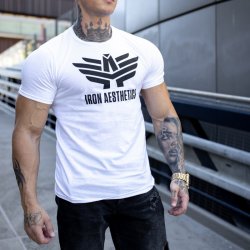 Ultrasoft tričko Iron Aesthetics W&B bílé Biele