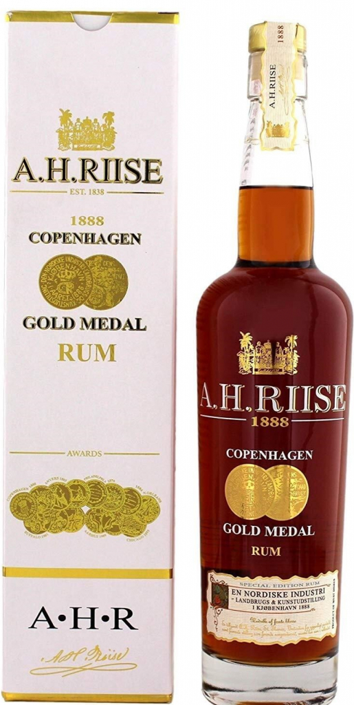 A.H. Riise 1888 Copenhagen Gold Medal 40% 0,7 l (karton)