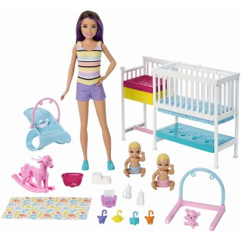Mattel Barbie Herní set dětský pokojík GFL38