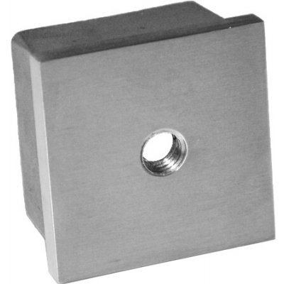 Ukončení na jekl 40x40x2.0mm, závit M8, broušená nerez K320 / AISI304 – Sleviste.cz