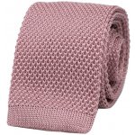 Pletená kravata Blush Pink růžová – Zboží Mobilmania