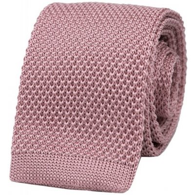 Pletená kravata Blush Pink růžová – Zboží Mobilmania