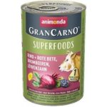 Animonda GranCarno Superfoods Adult hovězí červená řepa ostružiny pampeliška 400 g – Hledejceny.cz