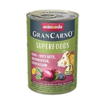 Animonda Gran Carno Superfoods hovězí čv.řepa ostružiny pampeliška 400 g