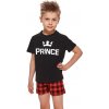 Dětské pyžamo a košilka Prince chlapecké pyžamo černá