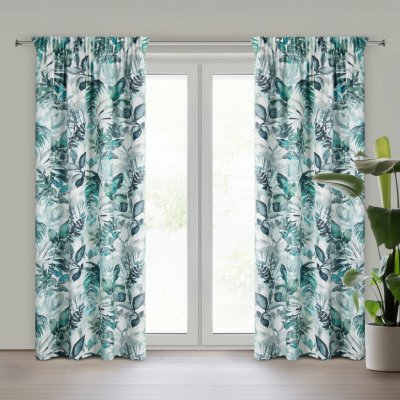 EUROFIRANY ZÁVĚS NA PÁSCE ADELINE 140X270 CM LISTY – Hledejceny.cz