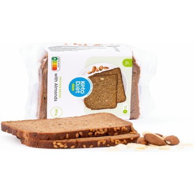KetoDiet Proteinový chléb S mandlemi 250 g – Hledejceny.cz