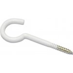 Hák prádelní s vrutem, 50mm, bílý lak – Hledejceny.cz