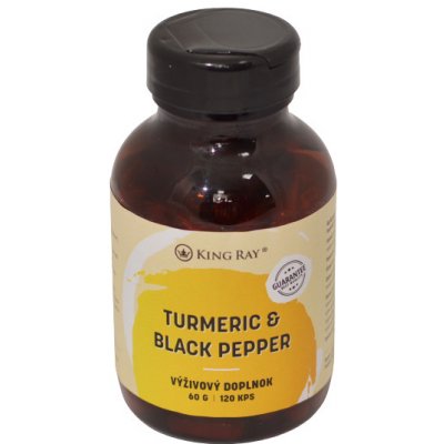 India Minature Organický kurkumín s čiernym korením turmeric s piperínom 120 kapslí x 450 mg