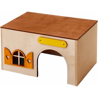 JK ANIMALS Domek Kvádr dřevěný domek pro morčata 23 x 15 x 13 cm – Zbozi.Blesk.cz