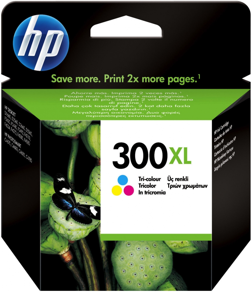 HP 300XL originální inkoustová kazeta tříbarevná CC644EE