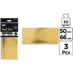Hedvábný papír zlatý metalický 3ks – Zboží Mobilmania