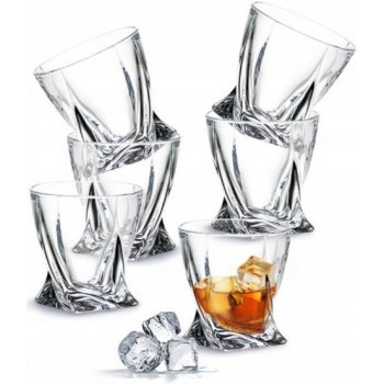 Crystalite Bohemia Sklenice na whisky Quadro 340ml 6ks