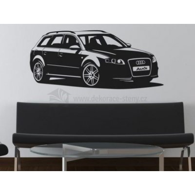 dekorace-steny.cz 016 - Samolepky na zeď - Audi RS4 - 60 x 140 cm