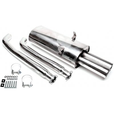 TA Technix sportovní nerezový catback výfuk BMW 3 E36 325i / 328i kromě Compact, 2x 76 mm rovná nerezová koncovka s pertlem – Hledejceny.cz