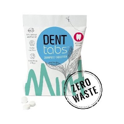 Denttabs přírodní v tabletách s fluoridem zero waste balení 10 000 ks – Hledejceny.cz