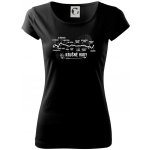 Profil Krušné hory Dámské triko Pure Černá – Zboží Mobilmania