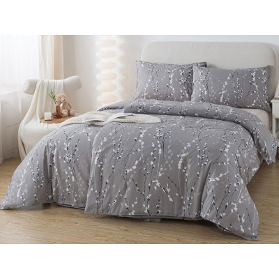 Xpose bavlna povlečení KOČIČKY na dvě lůžka šedé 140x200 70x90 – Sleviste.cz