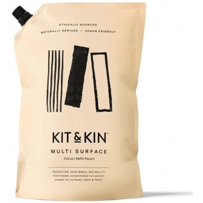 Kit&Kin Víceúčelový čistič, citrus, náhradní náplň 1 l