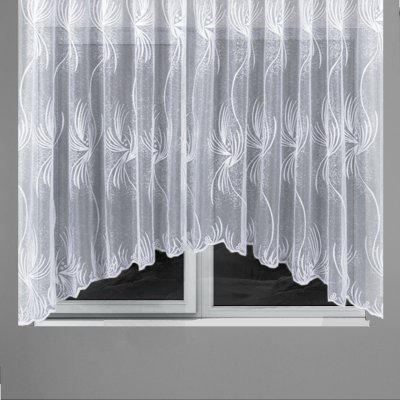 Hotová žakarová oblouková záclona bílá 160x320 Ervi 7044 – Hledejceny.cz
