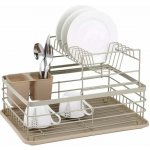 Dvoupatrový odkapávač na nádobí King Hoff KH-1839 43 × 32 cm – béžový – Zboží Dáma