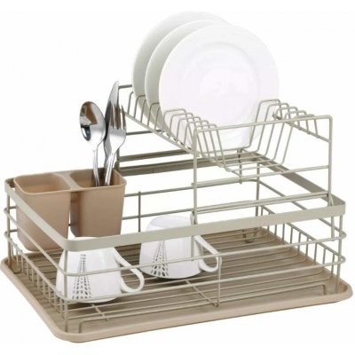 Dvoupatrový odkapávač na nádobí King Hoff KH-1839 43 × 32 cm – béžový – Zboží Dáma