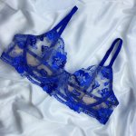 Podprsenka a tanga z modré krajky – Zboží Mobilmania