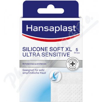 Hansaplast SILICONE SOFT XL ULTRA SENSITIVE náplast 5 ks