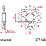 JT Sprockets JTF 406-16 – Hledejceny.cz