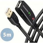 Axagon ADR-205, USB 2.0 A-M na A-F aktivní prodlužovací / repeater, 5m – Hledejceny.cz