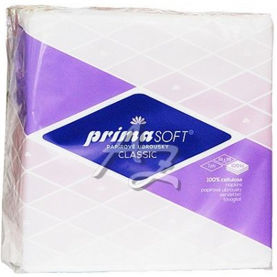 PrimaSoft ubrousky Classic 1V bílé 100ks 33x33cm – Zboží Dáma