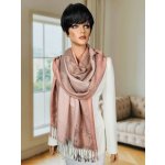 Classic Scarf vlněná šála růžová – Hledejceny.cz