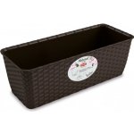 Nohel Garden Truhlík samozavlažovací NATURAL plastový 40x16x13 cm – Hledejceny.cz