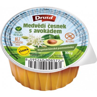 Druid Vegetariánská Pomazánka medvědí česnek s avokádem 100 g – Sleviste.cz