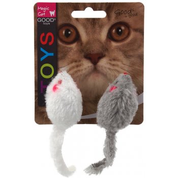 Magic Cat hračka myšky chrastící s catnipem 11 cm 2 ks