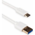 4World 10321 USB 3.0 , AM / B Micro USB-C, 1m, bílý