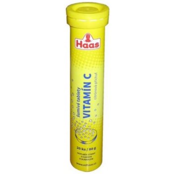 Haas Vitamín C šumivý citron 20 tablet