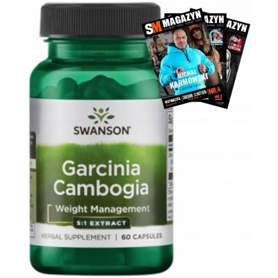 Swanson Garcinia Cambogia 80 mg 60 kapslí