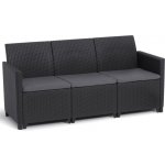 Keter MARIE 3 SEATERS SOFA grafit – Zboží Mobilmania